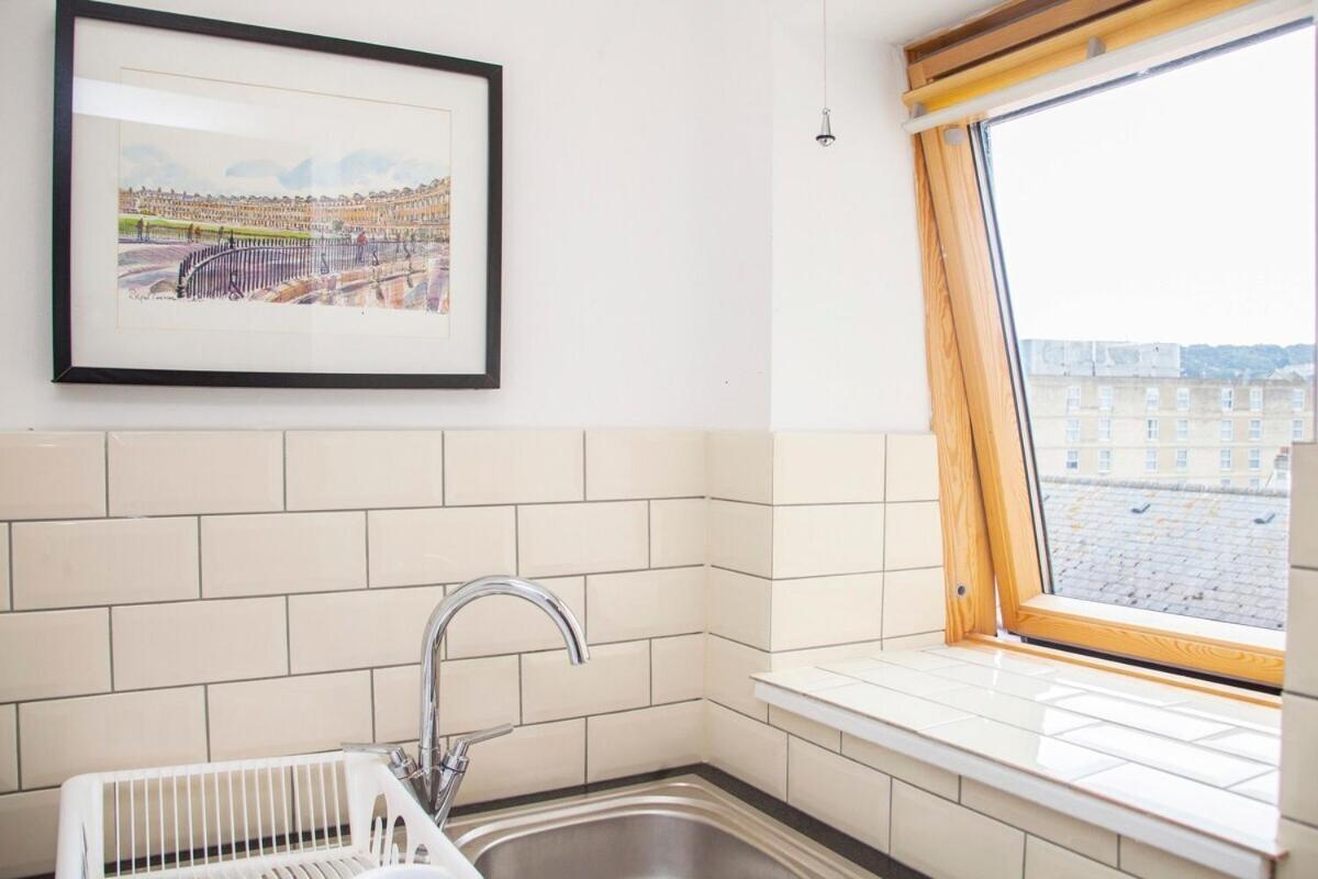 The Roof Terrace Maisonette - City Centre Bath Bagian luar foto