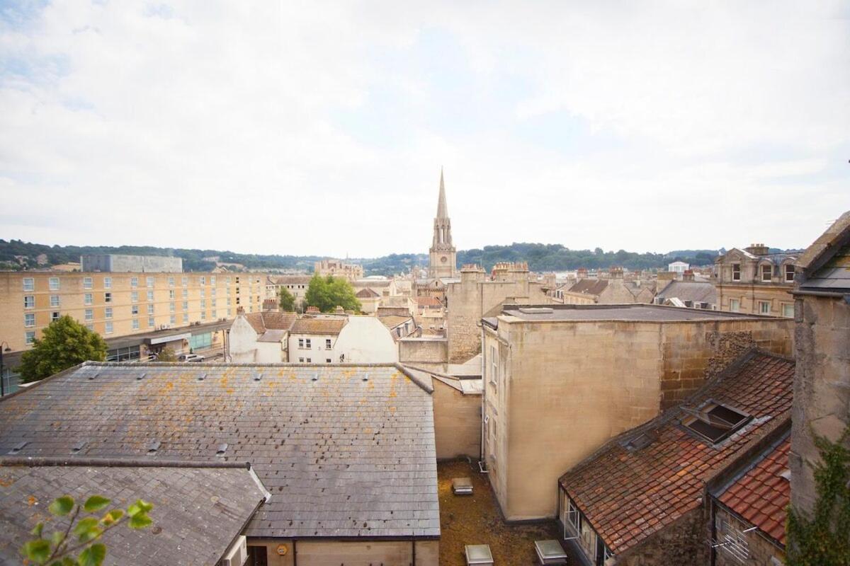 The Roof Terrace Maisonette - City Centre Bath Bagian luar foto
