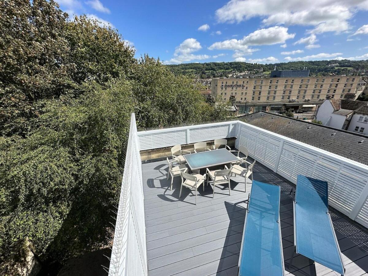 The Roof Terrace Maisonette - City Centre Bath Bagian luar foto