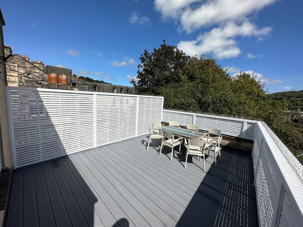 The Roof Terrace Maisonette - City Centre Bath Bagian luar foto