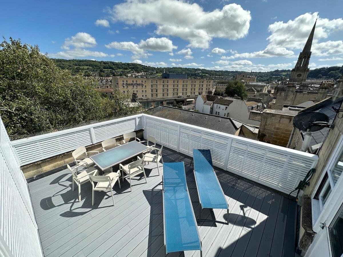 The Roof Terrace Maisonette - City Centre Bath Bagian luar foto